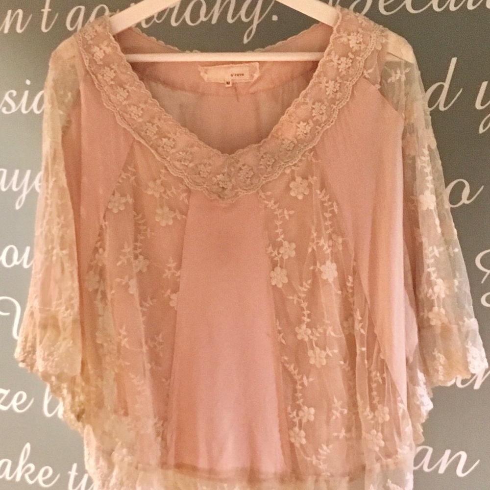 A’REVE LACE DETAIL TOP